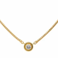 Collier Maille anglaise Or jaune Diamant