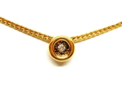 Collier Maille anglaise Or jaune Diamant
