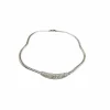 Collier Maille anglaise Or blanc Diamant