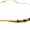 Collier Maille anglaise Or jaune Saphir