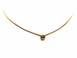 Collier Maille anglaise Or jaune Diamant