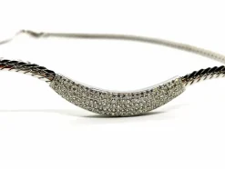 Collier Maille anglaise Or blanc Diamant