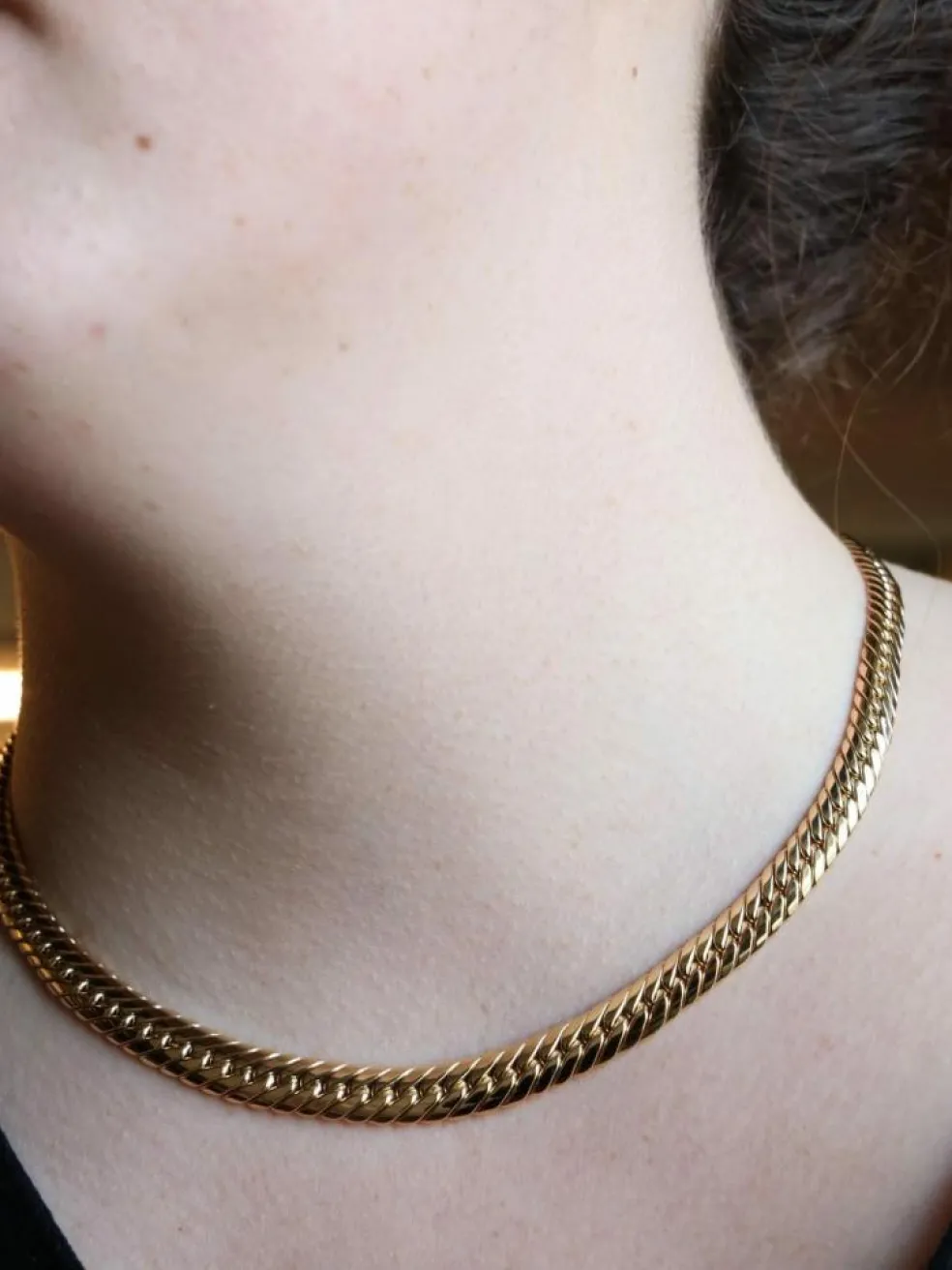 Collier Maille anglaise Or jaune