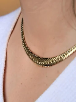 Collier maille anglaise Or jaune