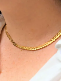 Collier Maille anglaise Or jaune
