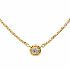 Collier Maille anglaise Or jaune Diamant