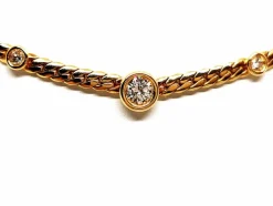 Collier Maille anglaise Or jaune Diamant