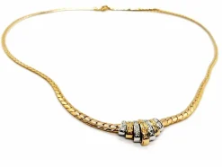 Collier Maille anglaise Or jaune Diamant