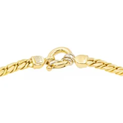 Collier Maille anglaise Or jaune Saphir