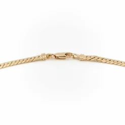 Collier Maille anglaise Or jaune Saphir