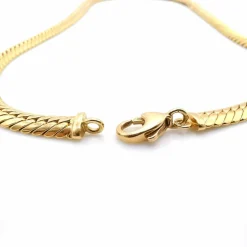 Collier maille anglaise or jaune