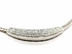 Collier Maille anglaise Or blanc Diamant