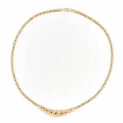 Collier Maille anglaise Or jaune Saphir