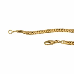 Collier Maille anglaise Or jaune Emeraude