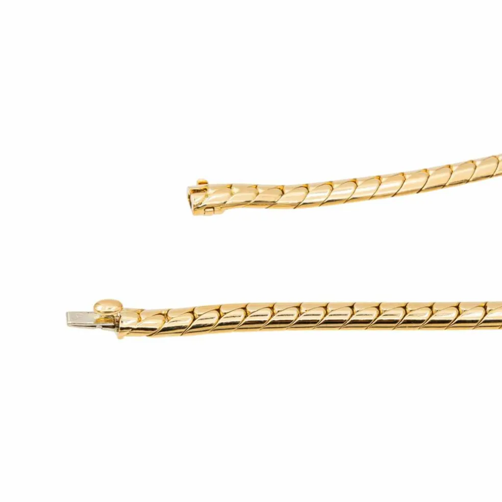 Collier Maille anglaise Or jaune Diamant