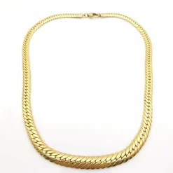 Collier maille anglaise or jaune