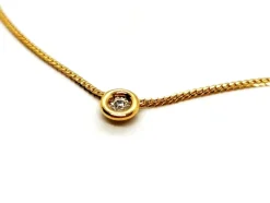 Collier Maille anglaise Or jaune Diamant