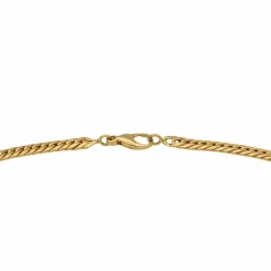 Collier Maille anglaise Or jaune Emeraude