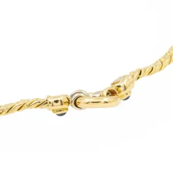Collier Maille anglaise Or jaune Saphir