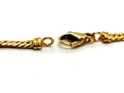 Collier Maille anglaise Or jaune Saphir