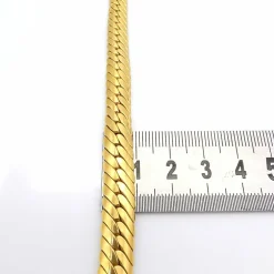 Collier maille anglaise or jaune