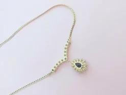 Collier maille Anglaise Saphir Diamants