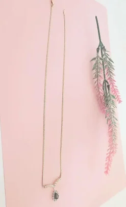 Collier maille Anglaise Saphir Diamants