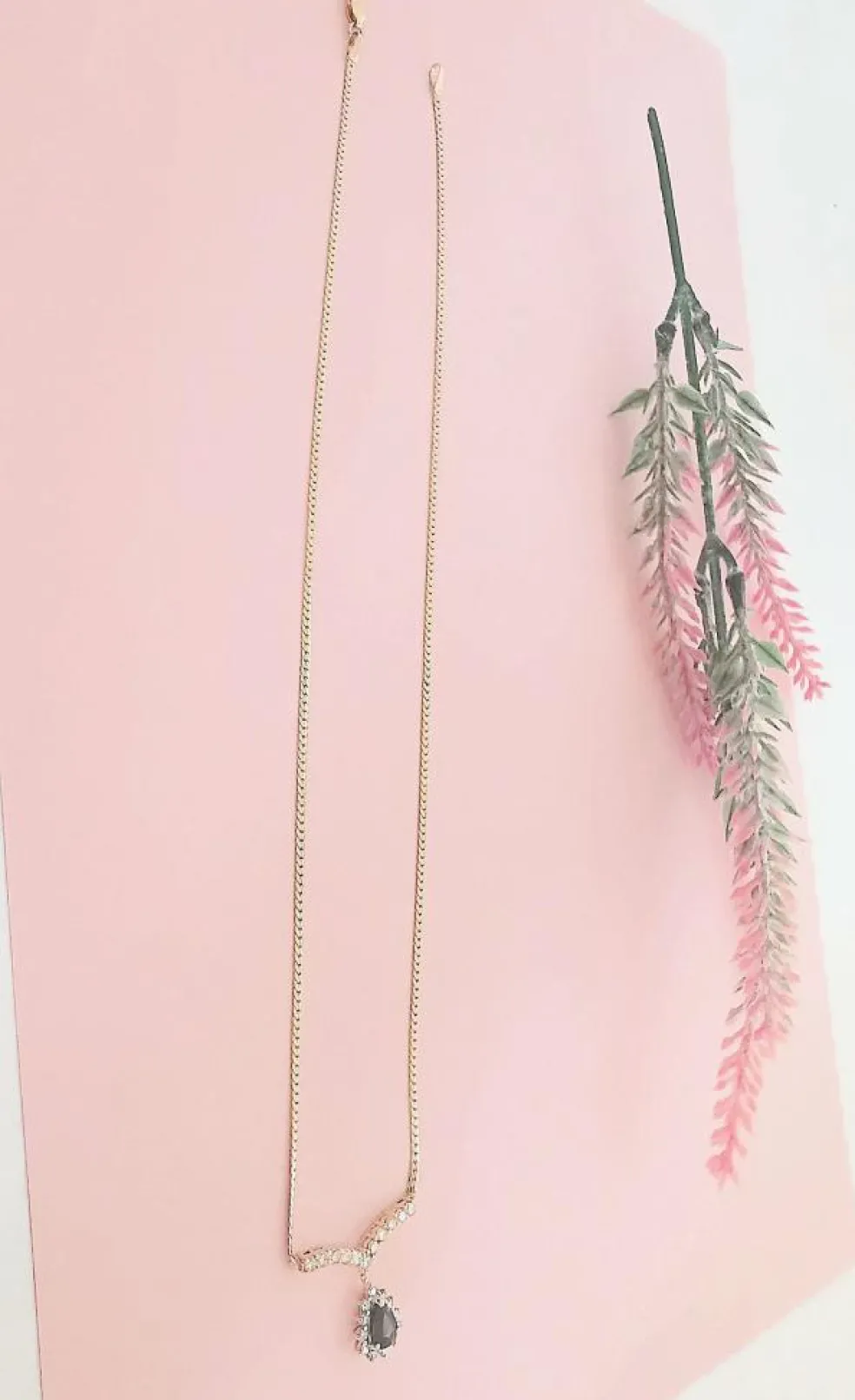 Collier maille Anglaise Saphir Diamants