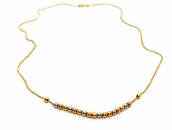 Collier Maille boule Or jaune