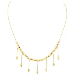 Collier Maille boule Or jaune