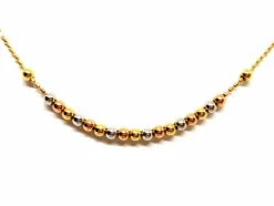 Collier Maille boule Or jaune