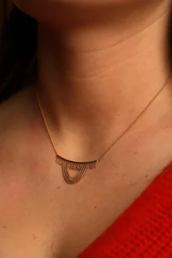 Collier Maille boule Or jaune