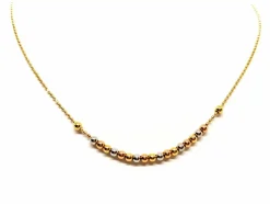 Collier Maille boule Or jaune