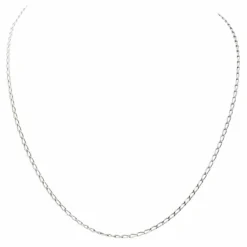 Collier Maille cheval Or blanc