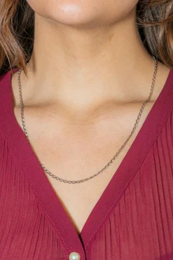 Collier Maille cheval Or blanc
