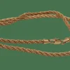 Collier maille corde or jaune