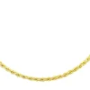 Collier maille corde or jaune