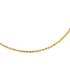 Collier maille corde or jaune