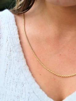 Collier Maille corde Or jaune
