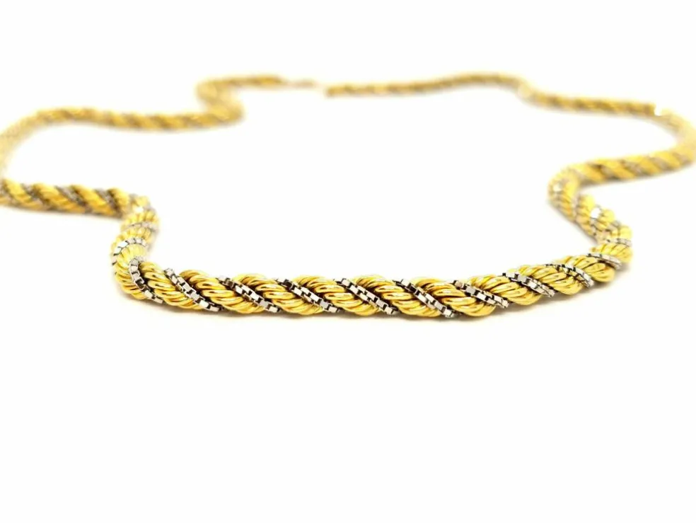 Collier Maille corde Or jaune