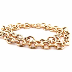 Collier maille Créole jaseron or jaune