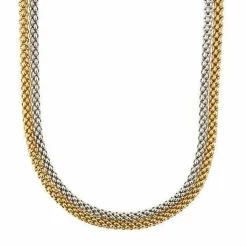Collier maille double pop
