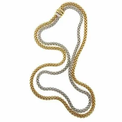 Collier maille double pop
