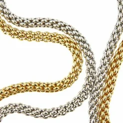 Collier maille double pop