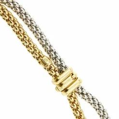 Collier maille double pop