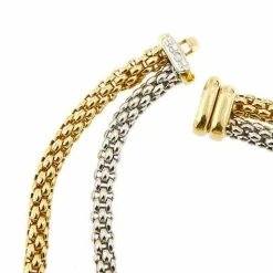 Collier maille double pop
