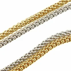 Collier maille double pop