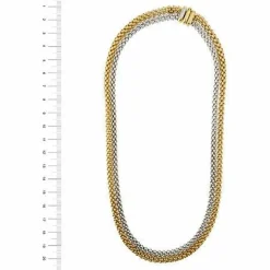 Collier maille double pop