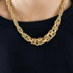 Collier maille en or jaune