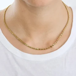 Collier maille en or jaune